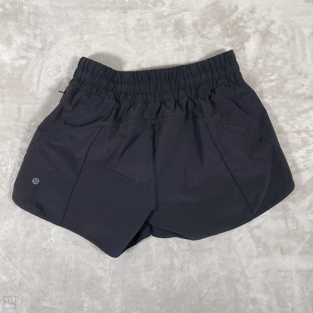 Lululemon Womens Track That Shorts Lined Active Athleisure Running Casual 8 Blk